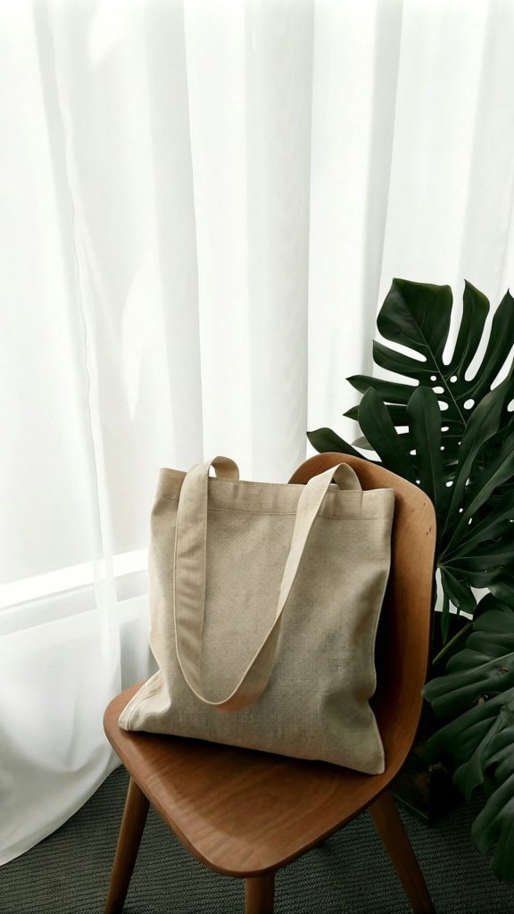 A Scandinavian-inspired white chair with wooden legs